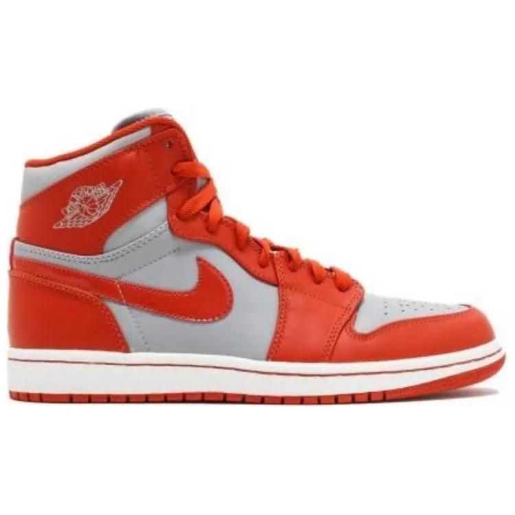 Air Jordan 1 Retro High 'Spice' (Unisex) Wolf Grey / Spice-White Vintage Basketball Shoes 332550 006
