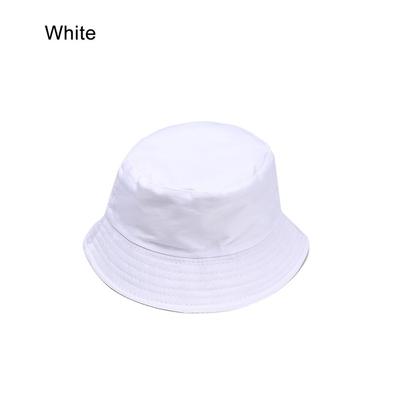Women Men Cotton Casual Bucket Hat Fisherman Cap Sun Caps Candy Color