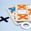 Wooden Tic-Tac-Toe Board Game for Kids: Educational Toy for Early Learning and Logical Thinking Development