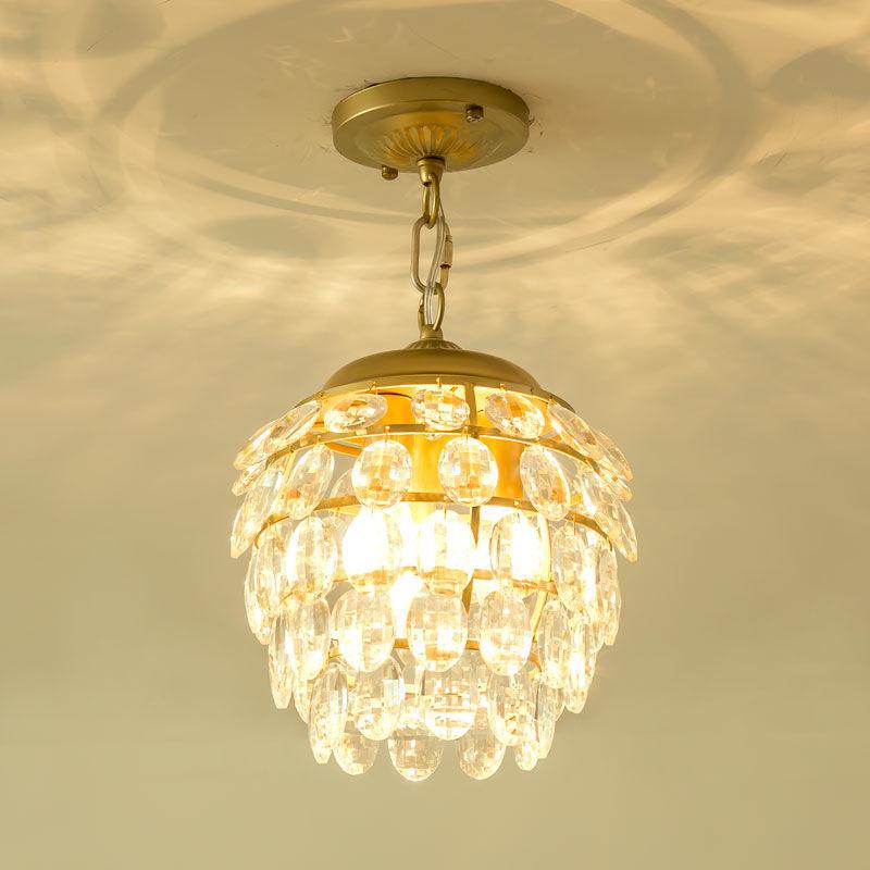 Crystal Chandelier for Bedroom, Hallway, or Living Room - European/American Style, 2025 Model