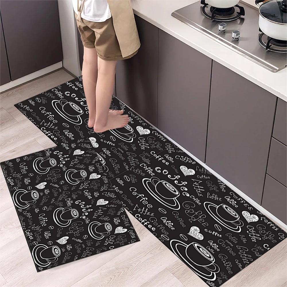 

Креатив Кухонне приладдя Кава Ванна Кімната Передпокій Кухні Міцний М який Килим Нековзкий Брудний Домашній Декор 40X60CM(1.3X2FT