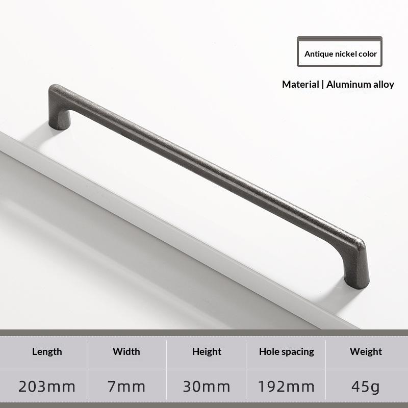 Vintage And Minimalist Antique Nickel Color Copper Brown Furniture Handles Cabinets Drawers Wardrobes Door Handles