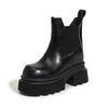 Thick-soled Cigarette Boots Women's 2025 Winter New Martin Boots Thick Heel Small Inner Height Increase 10cm Chelsea Short Boots