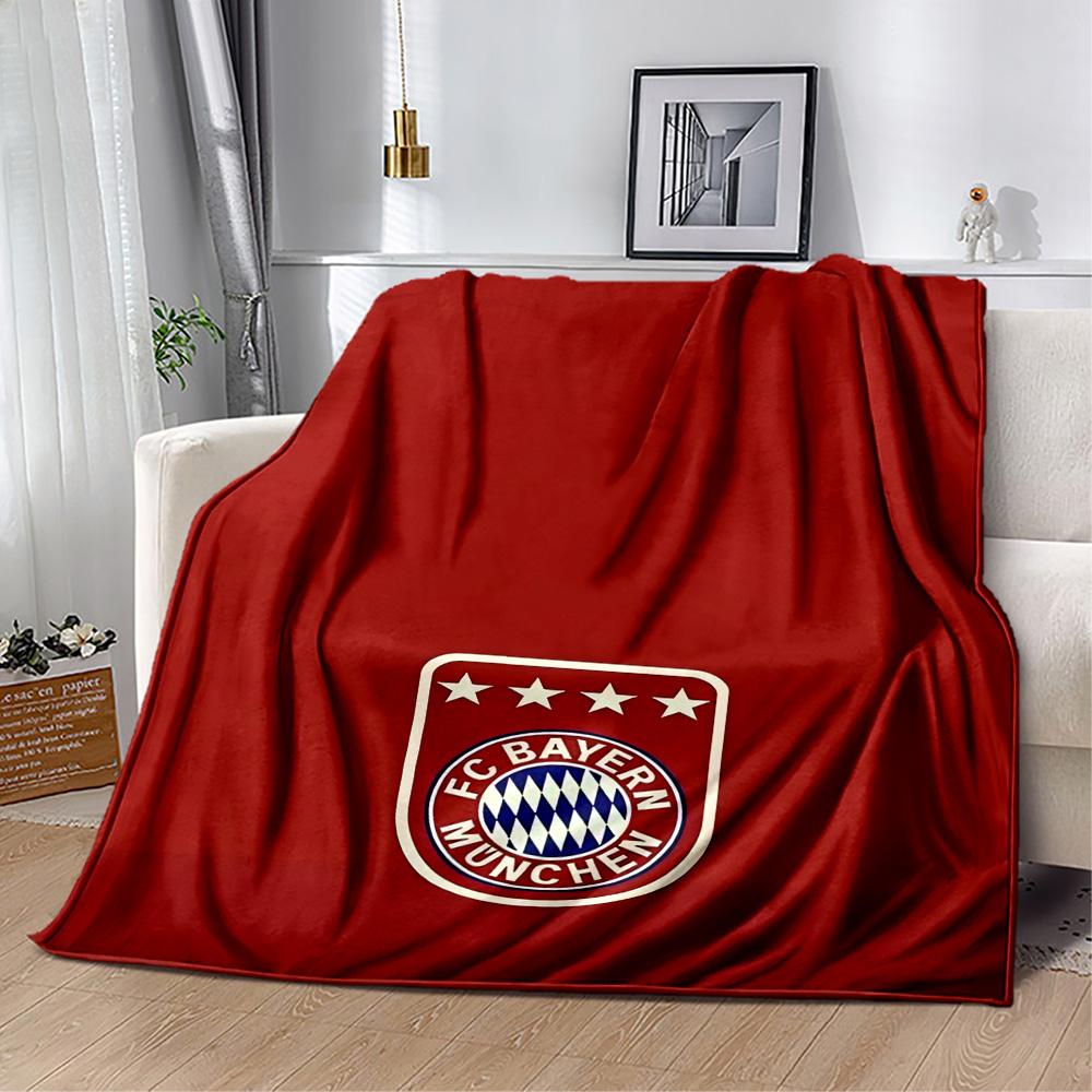 Bayern Munich Blanket Soft Warm Cozy Suitable for Sofa Bed Seaside for All Occasions Modern Ideal Gift For Birthday Valentine'S Day