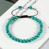 Verstellbares Lavastein-Perlenarmband - Kreative Unifarbene Serie