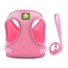 Breathable Mesh Reflective Dog Harness with Matching Traction Rope Adjustable Vest Chest Strap for Small Puppies Teddy Bichon Walking Supplies