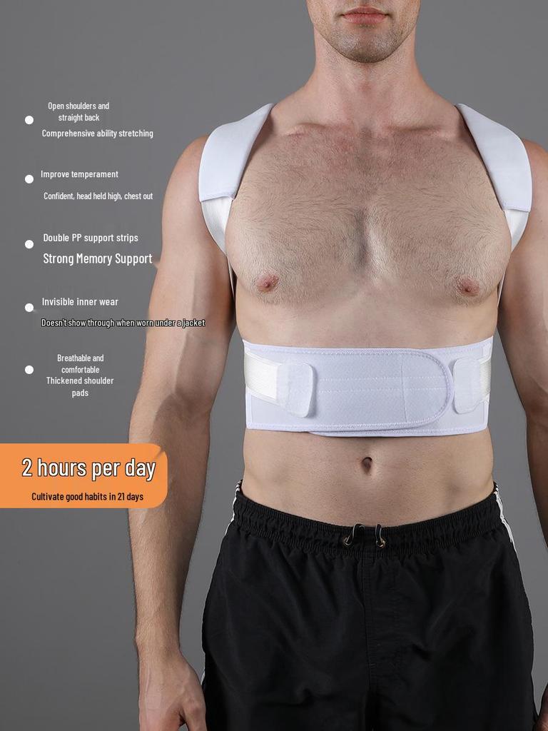 VBOSI Breathable Adult Posture Corrector Strap for Back Pressure Relief
