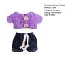 Doll Clothes Set Jeans & Knitted Sweater Baby Outfit for 15cm Dolls Trendy Doll Outfit Collection for Doll Collectors