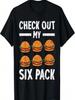 Check Out My Six Pack Burger Funny Cheeseburger Graphic T-Shirt