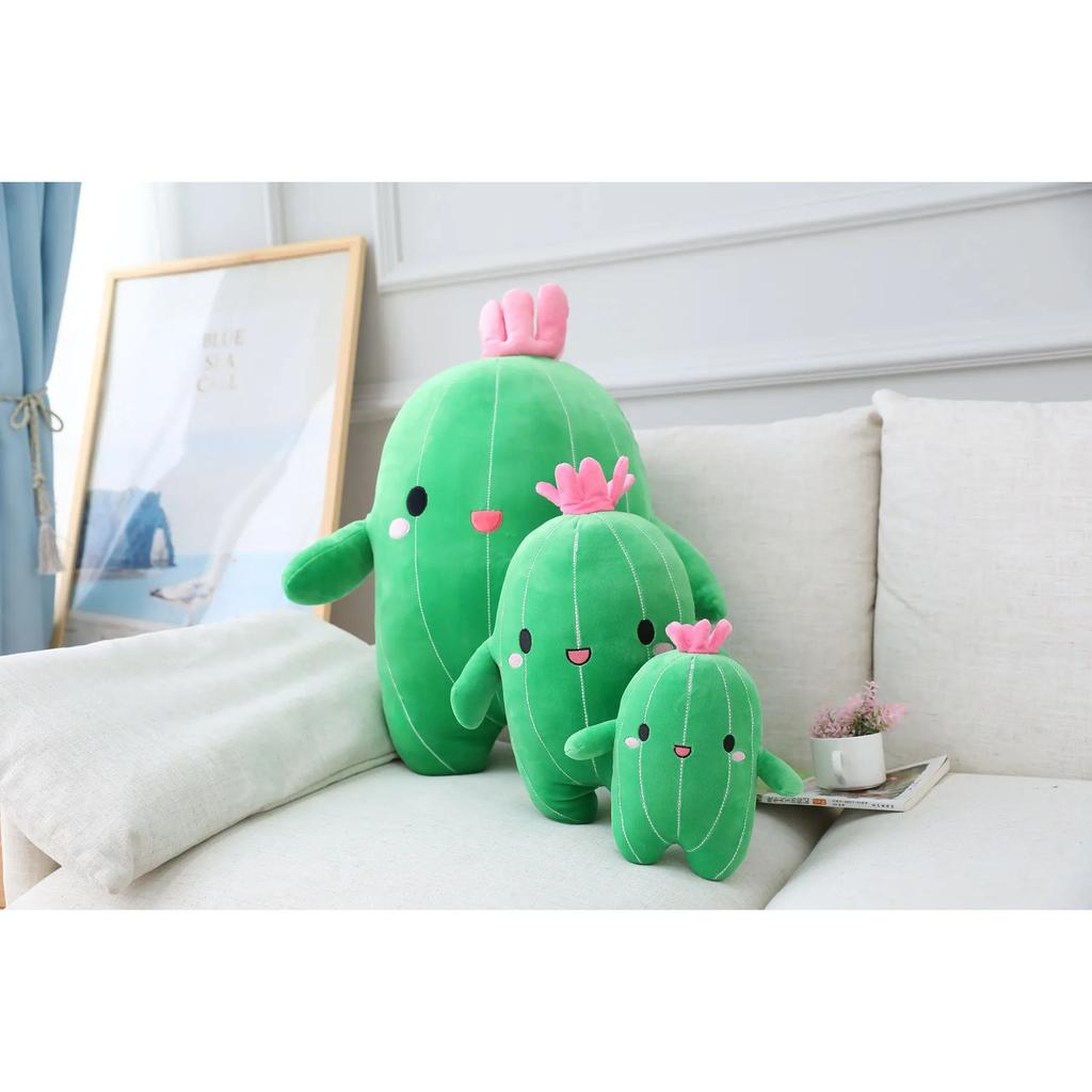 1pc 23CM Cartoon Cactus Plush Toys Kawaii Stuffed Soft Plant Dolls for Children Baby Kids Toys Birthday Decoration Gifts