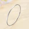 European and American fashion plain circle light luxury exaggerated bracelet women's titanium steel does not fade mirror circle bracelet