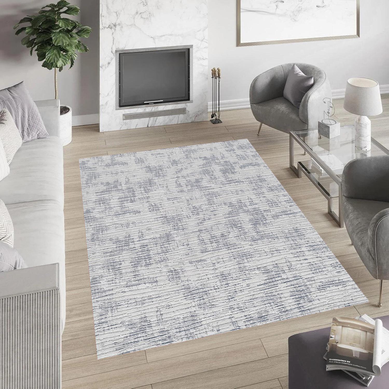 

Rovigo Home Washable Printed Carpet RVG0929-FNL161 50x80 серый