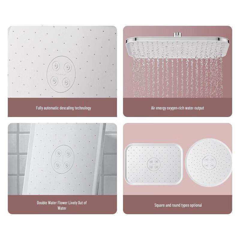 JOMOO Square Double Spray Shower Head