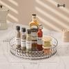 360° Rotating Transparent Condiment Storage Rack for Kitchen Table
