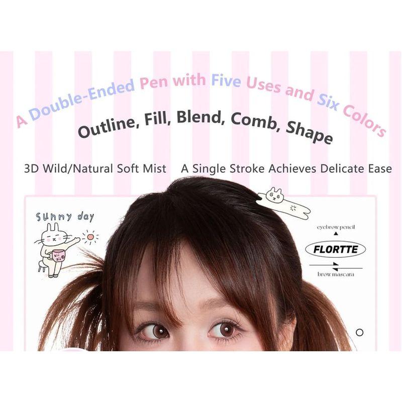 FLORTTE - Special Edition 2 In 1 Eyebrows Mascara (4-6)