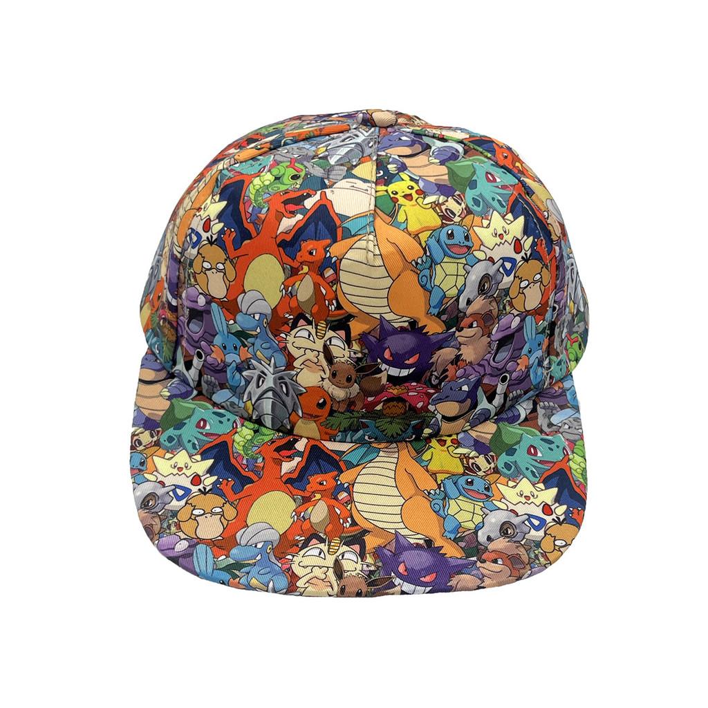 Baseball Kids Pattern Hat With Wide Brim And Sun Protection Summer For