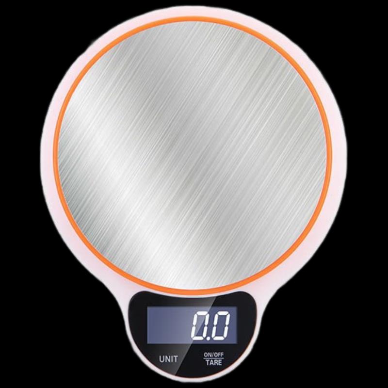 

Ruhan Round Stainless Steel Kitchen Scales P30 (5kg, 2-Pack)