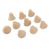 10Pcs Wooden Bell Decor Blank Cute Unfinished Xmas Bell Ornament with Hanging Rope