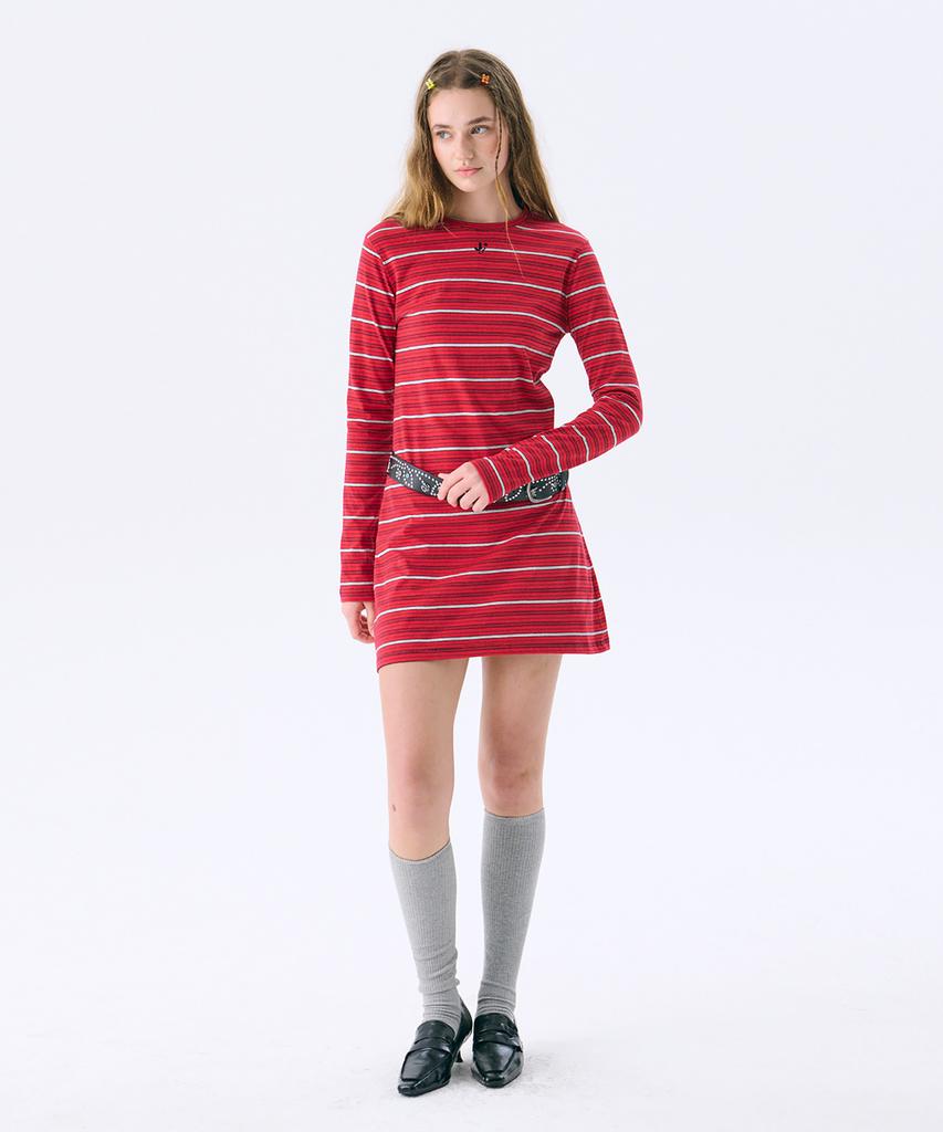 Jun Jun Space Mini Jersey Dress_Red