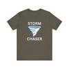 T-shirt Cacciatore di Tempeste Unisex a Maniche Corte Perfetta per gli Appassionati di Tempeste