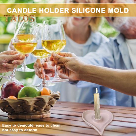 

Форма для свечей, антидеформированная домашняя экологически чистая прочная 3D подставка для чайной свечи, форма для эпоксидной смолы, гипса, домашний декор