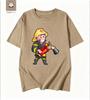 Simple Cartoon Firefighter Printed Tshirt Pays Tribute To The Daily Commuting Short Sleeved Reverse Traveler