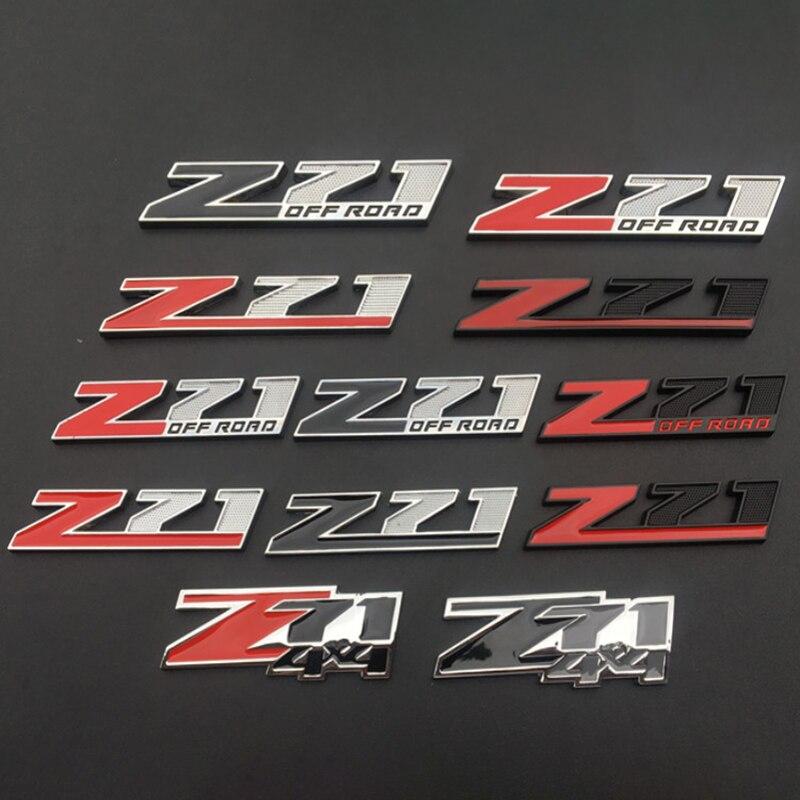 3D ST-Line Logo Aufkleber - Metall Emblem Für Frontgrill & Kofferraum Silver Red