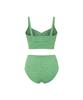 VIKINI VENDER Loro Check Cross Cutout Bikini - Green