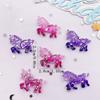 6PCS Colorful Resin Glitter 3D Unicorn Horse Flat Back Rhinestone Wedding Scrapbook Gems Applique DIY Jewelry Accessories