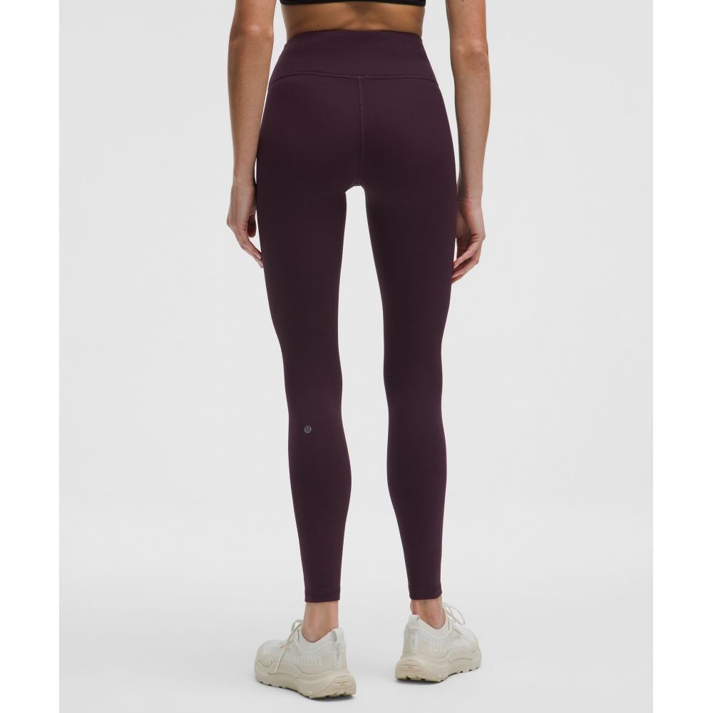 Lululemon Thermal High Rise Running Tight 28  Black Plum