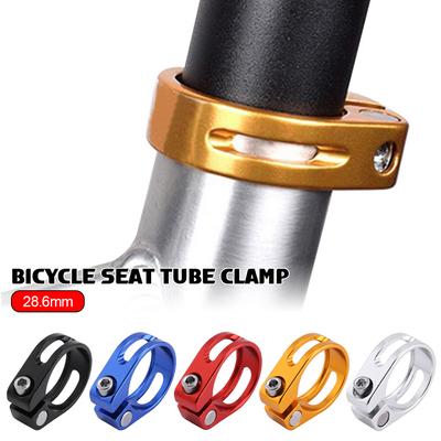 1Pc Aluminum Alloy Bicycle Seatpost Clamp 28.6/31.8/34.9mm Seat Tube Clamp MTB Bike Seat Tube Clip Bike Saddle Seat Clamp