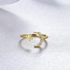 Copper Opening Adjustable Ring Small Fresh Super Fairy Ring Star Moon Minimalist Ring