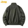 Jeep Men's Retro Stand-Collar Casual Jacket