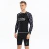 Men's Quick-Dry Sun Protection Swim Trunks with Short Sleeve Top