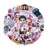 Cartoon Anime Stickers Set Rich Patterns Waterproof Decals Decorative DIY Notebook Phone Fridge Stickers for Bag