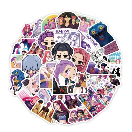 Cartoon Anime Stickers Set Rich Patterns Waterproof Decals Decorative DIY Notebook Phone Fridge Stickers for Bag