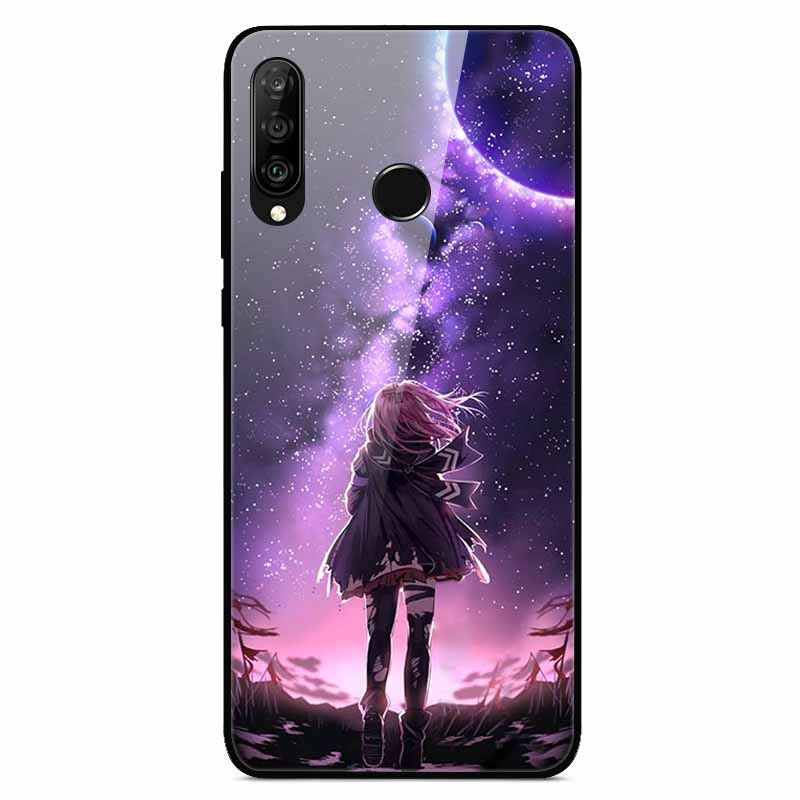 For Huawei P30 Lite Cases P30Pro P20pro P20Lite Luxury Tempered Glass Hard Back Cases for Huawei P20 Pro P30Pro Fundas Capa P20