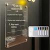 Clear Magnetic Acrylic Double-Layer Dry Erase Board for Refrigerator
