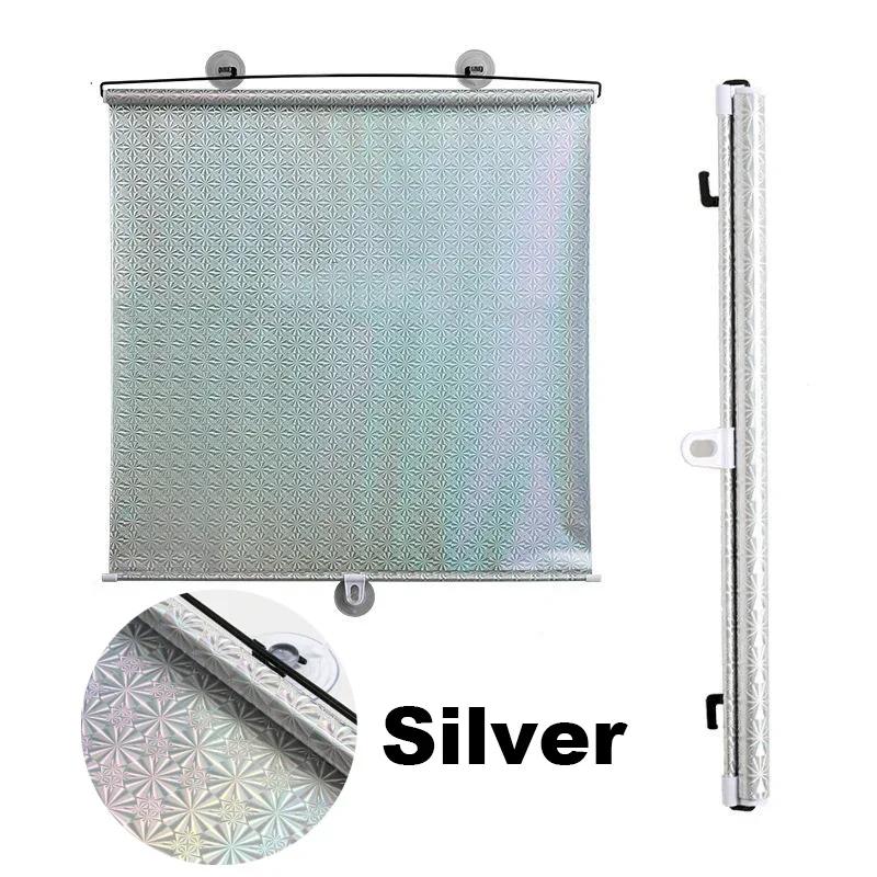 Retractable Suction Cup Roller Blinds Nail-free Blackout Curtain Household Bedroom Kitchens Balconies Sun Shading Rolling Blinds