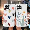For Samsung Galaxy M33 M53 5G Case Cute Fashion Heart Flowers Soft Silicone Bumper Cover For Samsung M13 M15 M55 M35 Fundas TPU