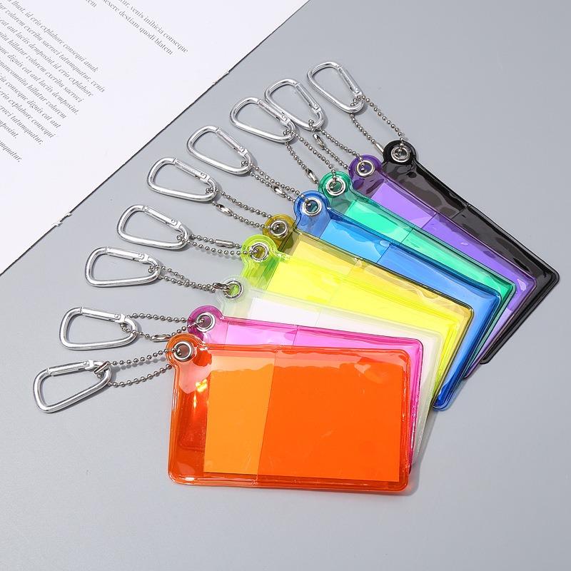 New Fluorescent Card Bag Niche Women's Small Thin Student Meal Card Document Work Bus Card Work Card