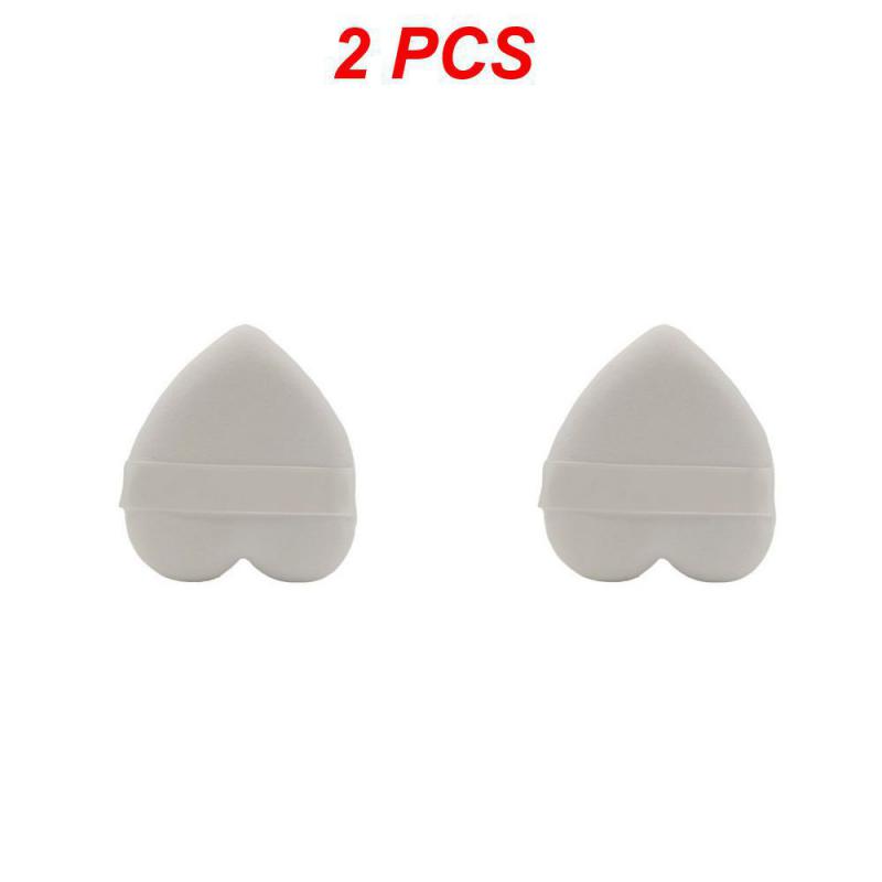 1/2/3PCS Heart-shaped Velvet Facial Face Makeup Puff Cosmetic Makeup Cotton Sponge Puffs Make Up Tools