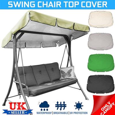 Waterproof Sunshade Canopy Swing Chair Cover Playground Swing Chair Top Cover Swing Canopy Cover Green 195x125x15cm