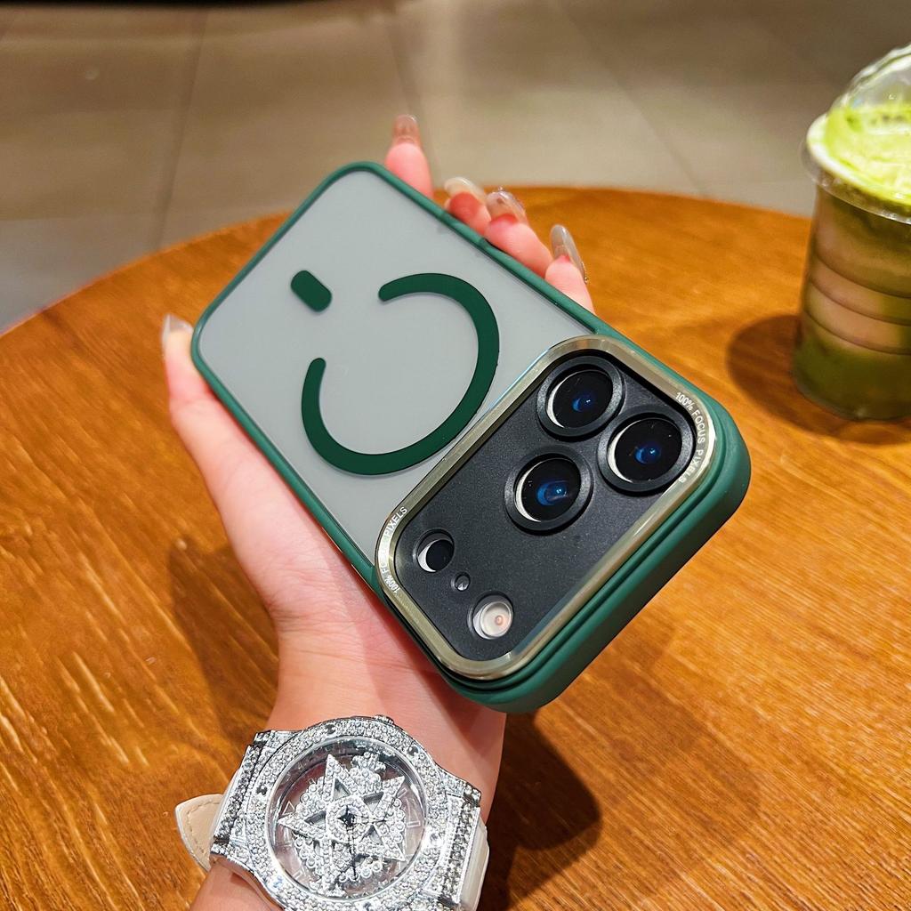Magnetic Phone Cases Suitable for IPhone17promax and Metal Lens Protection Cases for IPhone 16