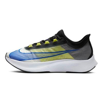 Zoom Fly 3 Cyber ​​Racer Mavi Erkek Spor Ayakkabı Beyaz Siyah AT8240-104