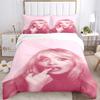 3Pcs Pink Fashion Model Bedding Sets For All Sizes New 3D Printed Bed Cover Comforter Duvet Cover Pillowcase Bedroom Decoration