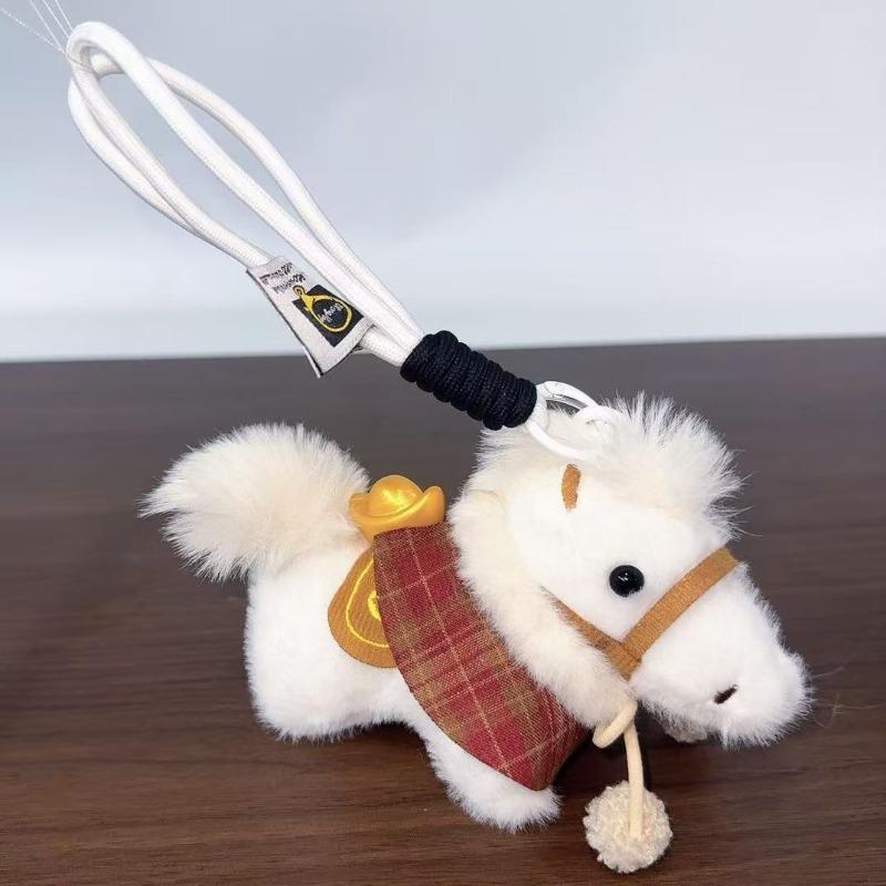 soon Plush pendant toy doll keychain horse mascot doll pony pendant