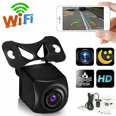 HD Reversing Camera IP67 Waterproof Wireless WiFi Car Rear View Camera Night Vision Vehicle Camera 175 Degree for Android IOS