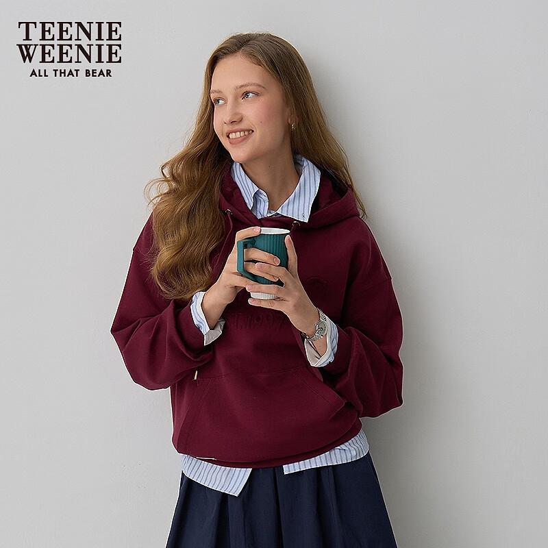 Teenie Weenie Women's Loose Fit Hooded Sweatshirt