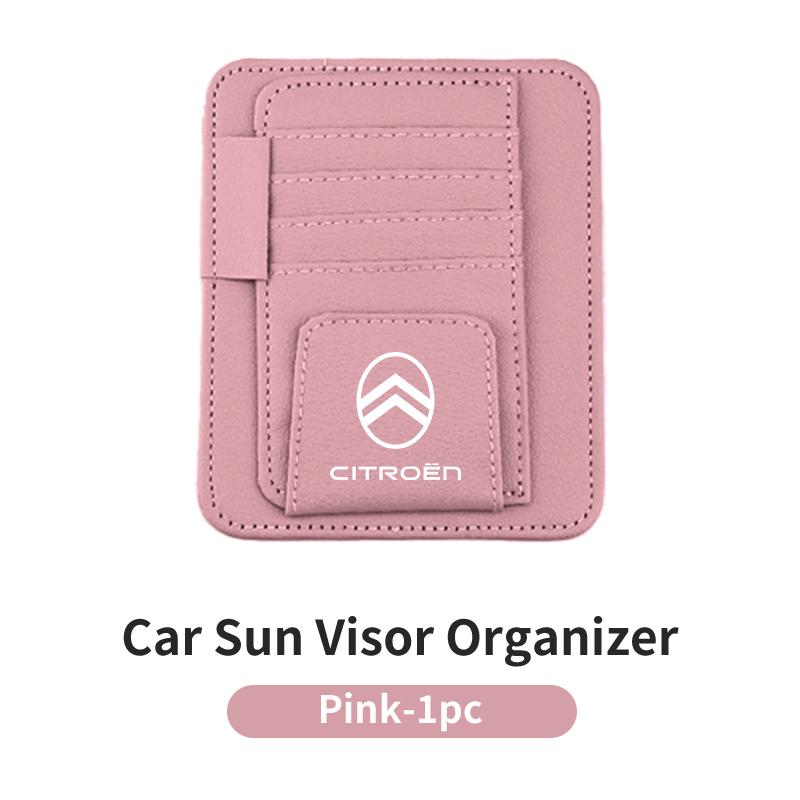 Sun Visor Card Holder Multifunctional For Citroen C4 C3 C5 C1 C2 Berlingo Celysee Cactus Picasso Aircross Saxo Grand